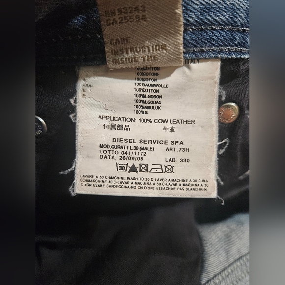 💙Diesel Jeans Almost Vinta Italian 31x30 Bootcut Button Jeans - Picture 14 of 15